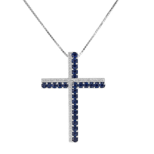 croce zaffiri e diamanti