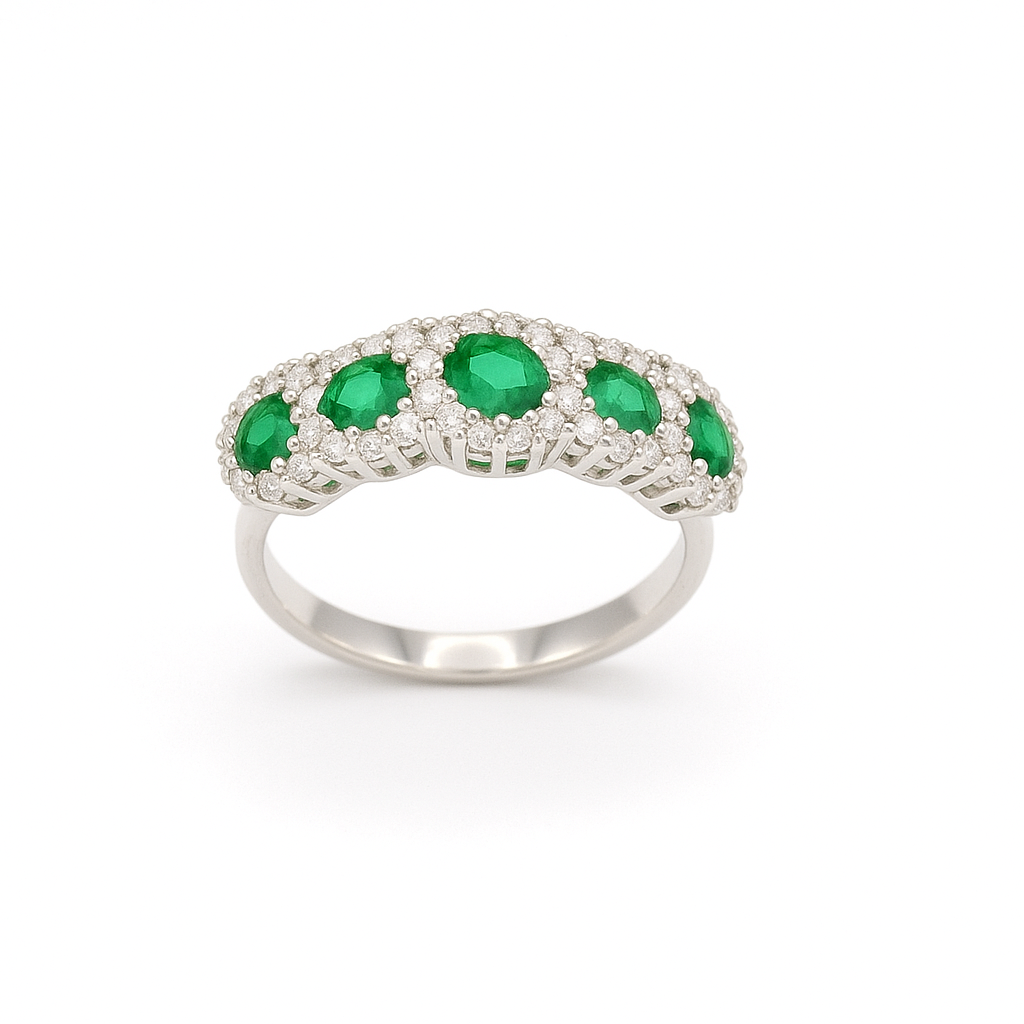 anello con 5 ovalini