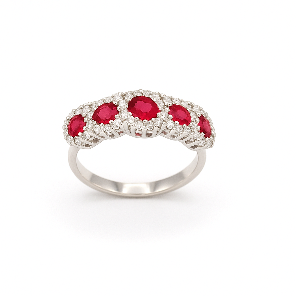 anello con 5 ovalini